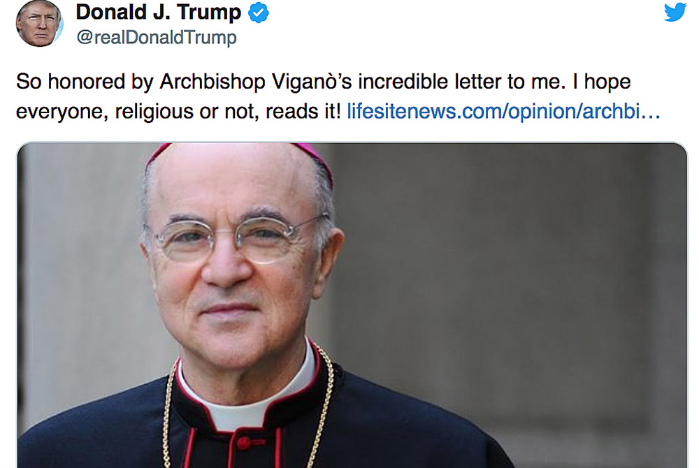 Vatikanlı Başpiskopos Küreselcilere Karşı: TRUMP’A AÇIK MEKTUP